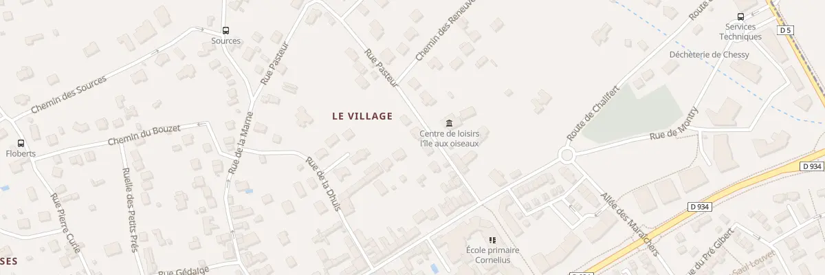 Plan du 5 Rue Pasteur à Chessy
