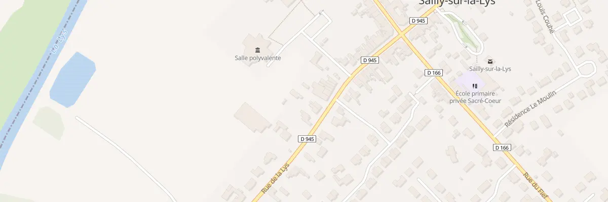 Plan du 833 Rue de la Lys à Sailly-sur-la-Lys