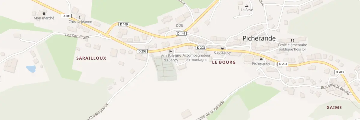 Plan du 5557 Picherande à Picherande