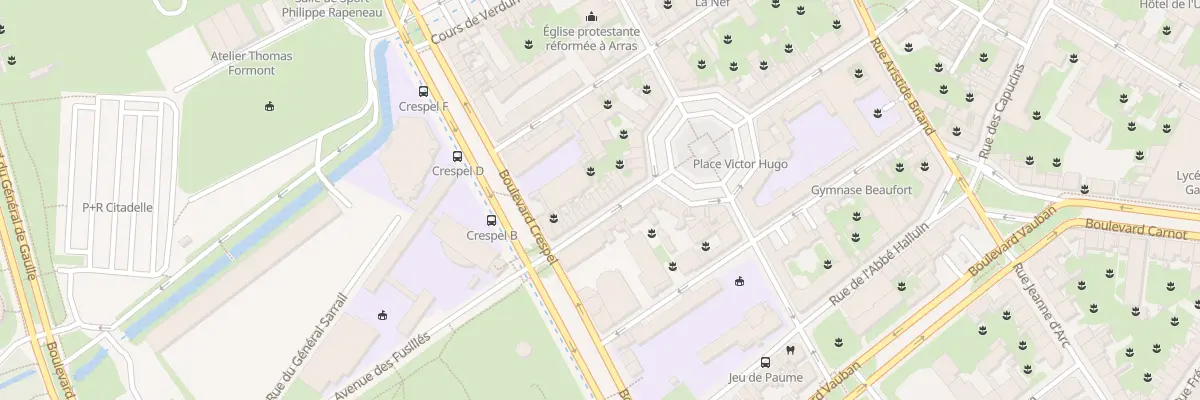 Plan du 12 Rue des Promenades à Arras