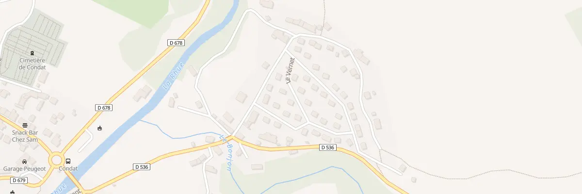 Plan du 48 Le Vernet à Condat