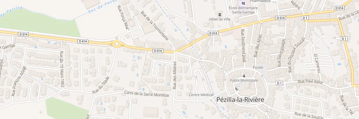Plan du 1 Rue des Albères à Pézilla-la-Rivière