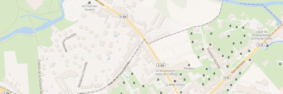Plan du 29 Voie Notre Dame de Lorette à Arras