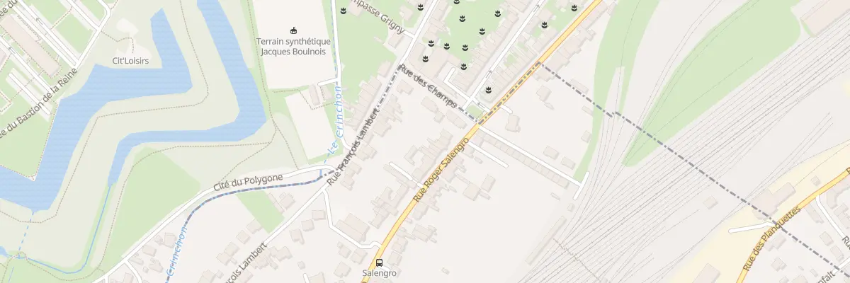 Plan du 8 Rue Roger Salengro à Achicourt