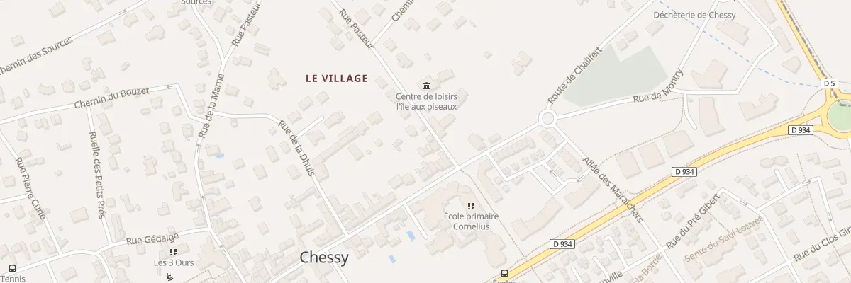 Plan du 1B Rue Pasteur à Chessy