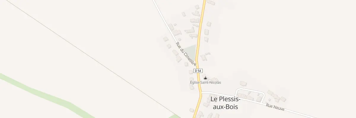 Plan du 2 Rue du Cimetière au Plessis-aux-Bois
