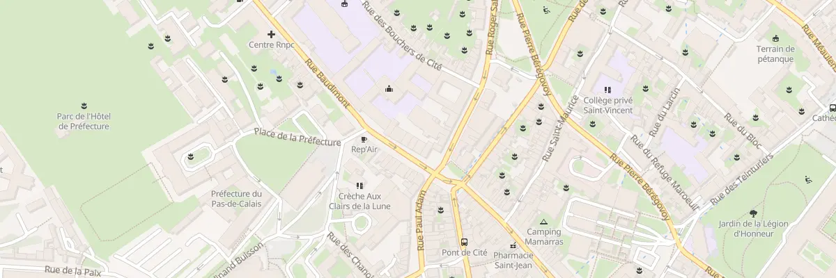 Plan du 6 Rue Baudimont à Arras