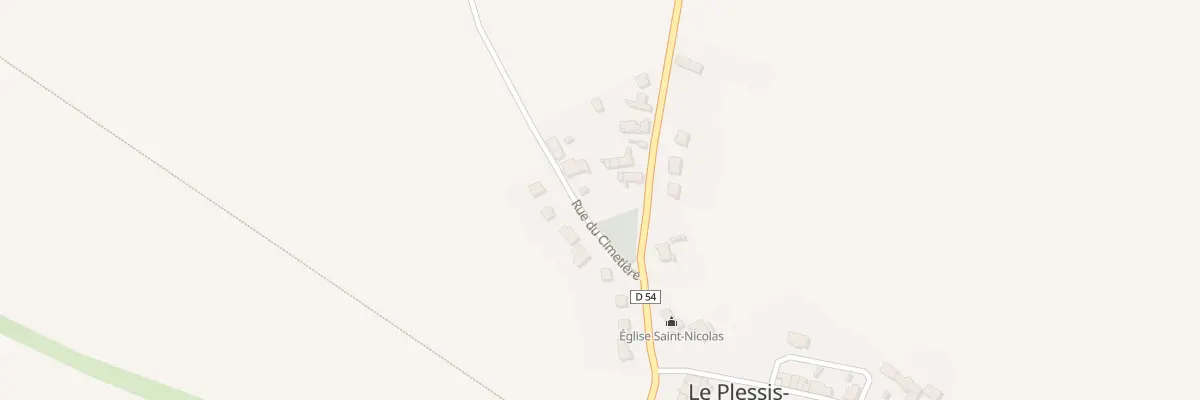 Plan du 1 Rue du Cimetière au Plessis-aux-Bois