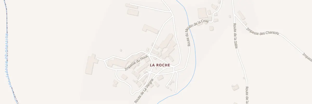 Plan du 5250 La Roche à Perpezat