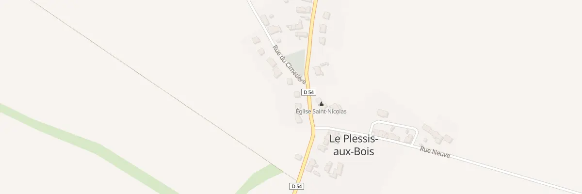 Plan du 3 Pl de l’Eglise au Plessis-aux-Bois