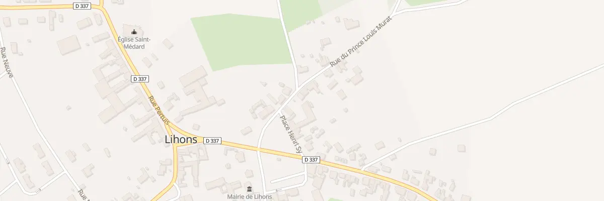 Plan du 2 Rue du Prince Louis Murat à Lihons
