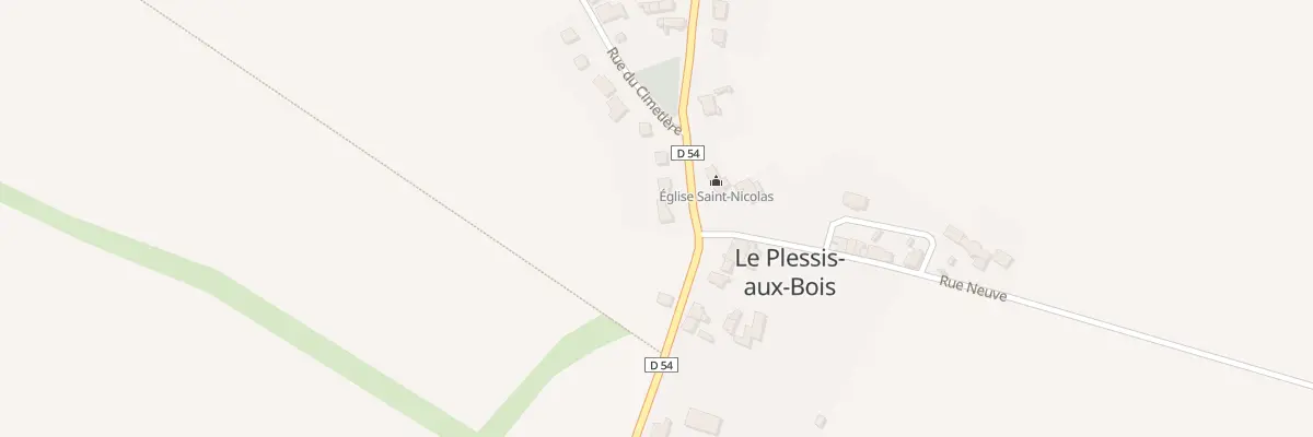 Plan du 7 Pl de l’Eglise au Plessis-aux-Bois