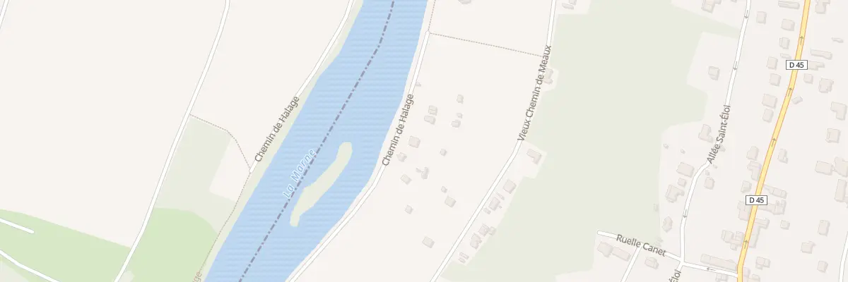 Plan du 7 Vche Vieux Chem de Meaux à Chalifert