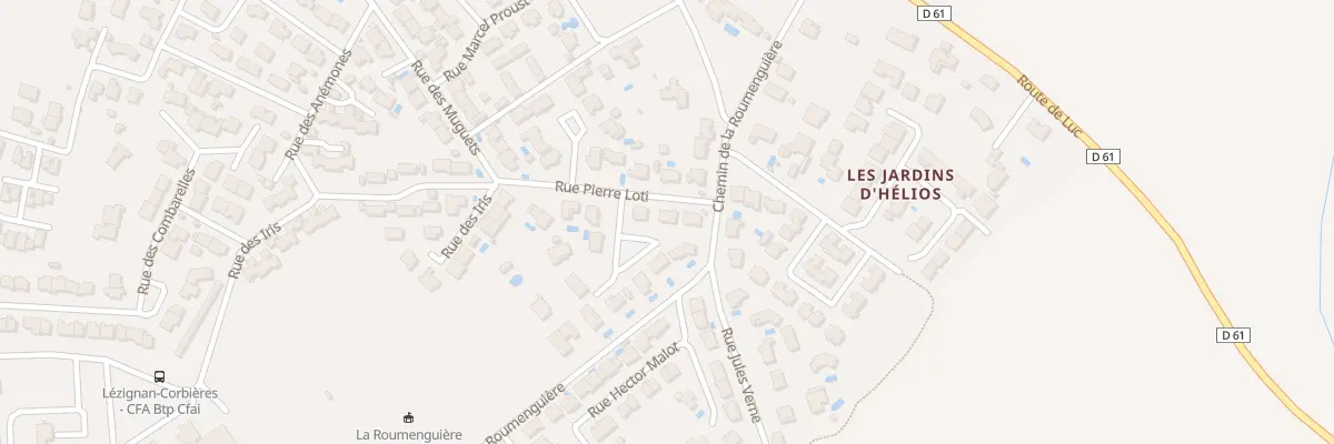 Plan du 10 Rue Pierre Loti à Lézignan-Corbières