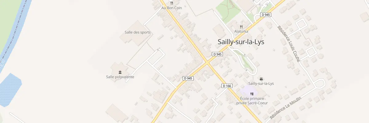 Plan du 961 Rue de la Lys à Sailly-sur-la-Lys