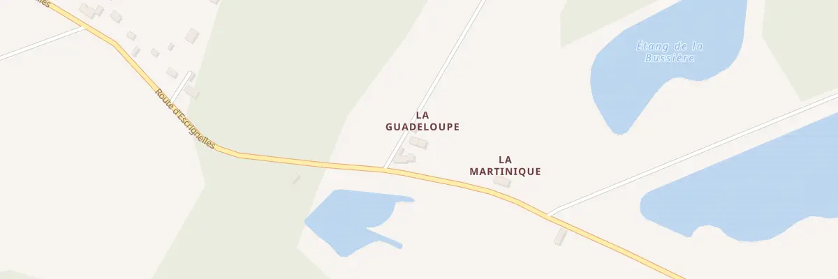 Plan du 5252 La Guadeloupe à La Bussière