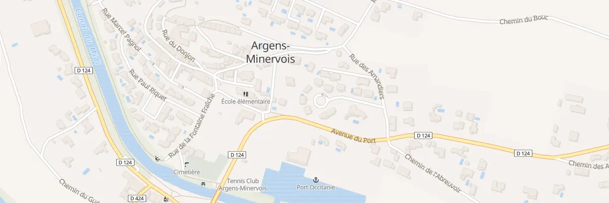 Plan du 9 Rue des Terrasses du Port à Argens-Minervois