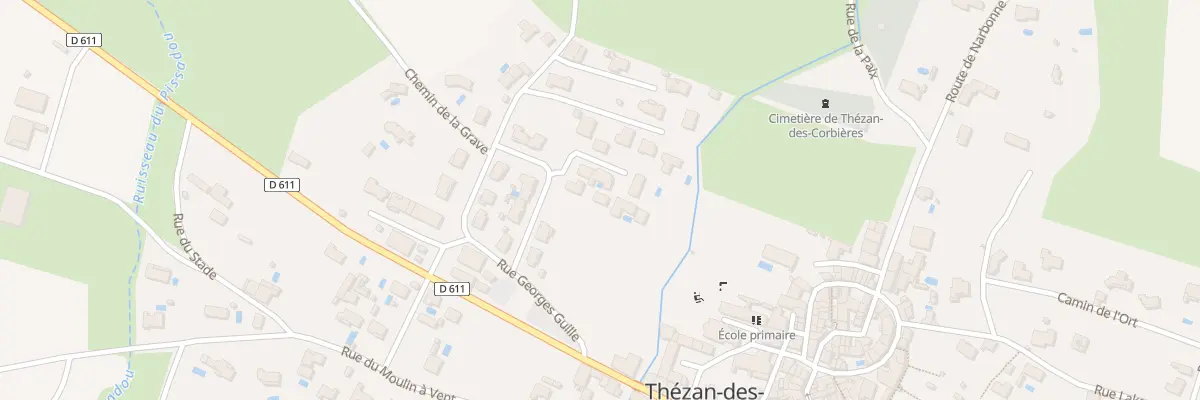 Plan de Av Rene Falcou à Thézan-des-Corbières