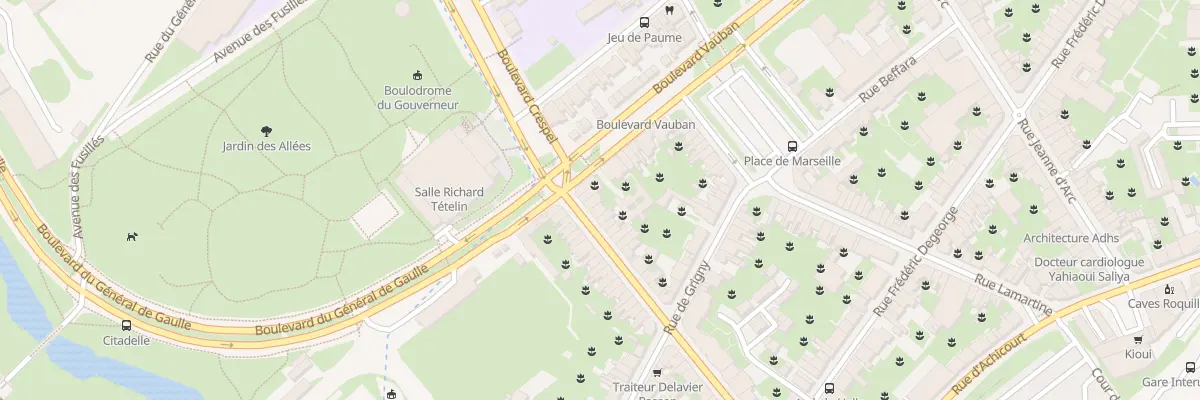 Plan du 5 Rue Adam de la Halle à Arras