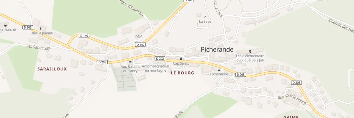 Plan du 5087 Picherande à Picherande
