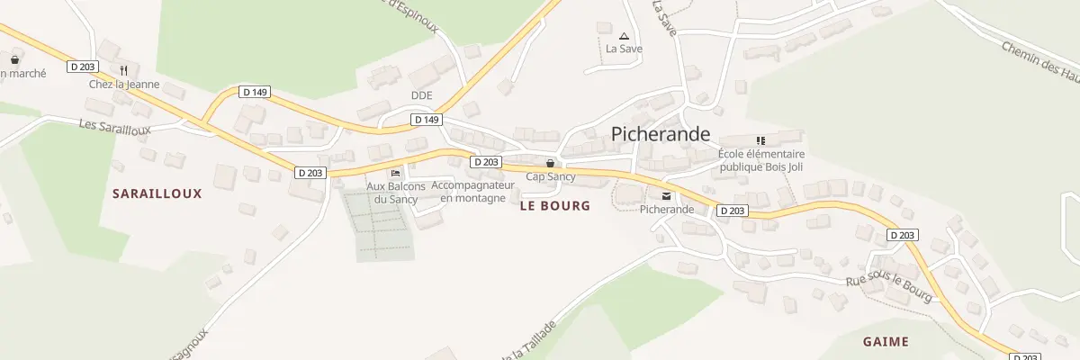 Plan du 5090 Picherande à Picherande