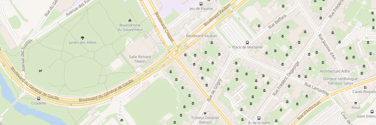 Plan du 7 Rue Adam de la Halle à Arras