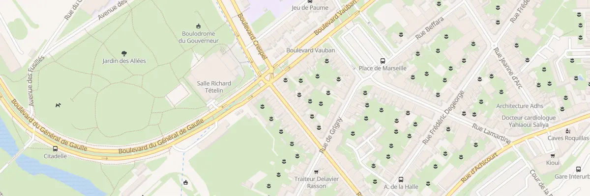 Plan du 11 Rue Adam de la Halle à Arras