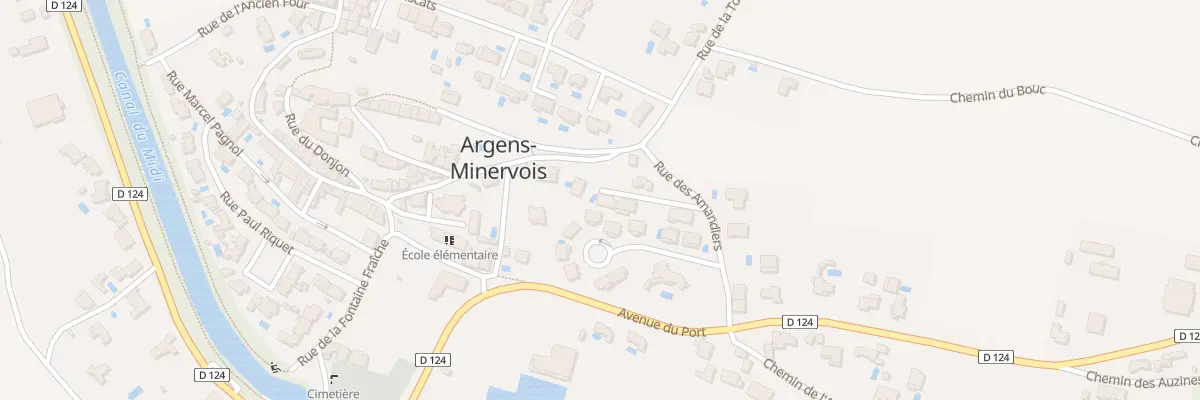 Plan du 2 Imp de la Frigoulo à Argens-Minervois