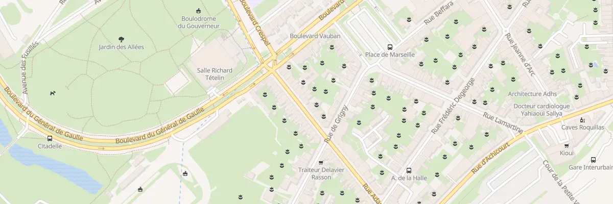 Plan du 19 Rue Adam de la Halle à Arras