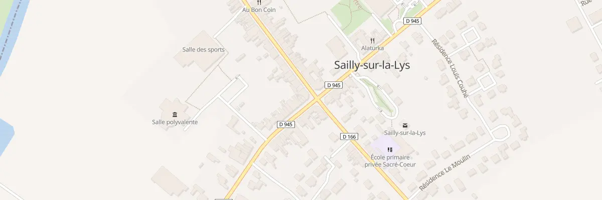 Plan du 985 Rue de la Lys à Sailly-sur-la-Lys