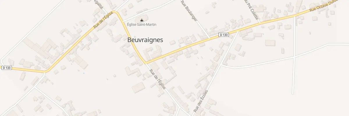 Plan du 6 Rue Jean Bocquet à Beuvraignes
