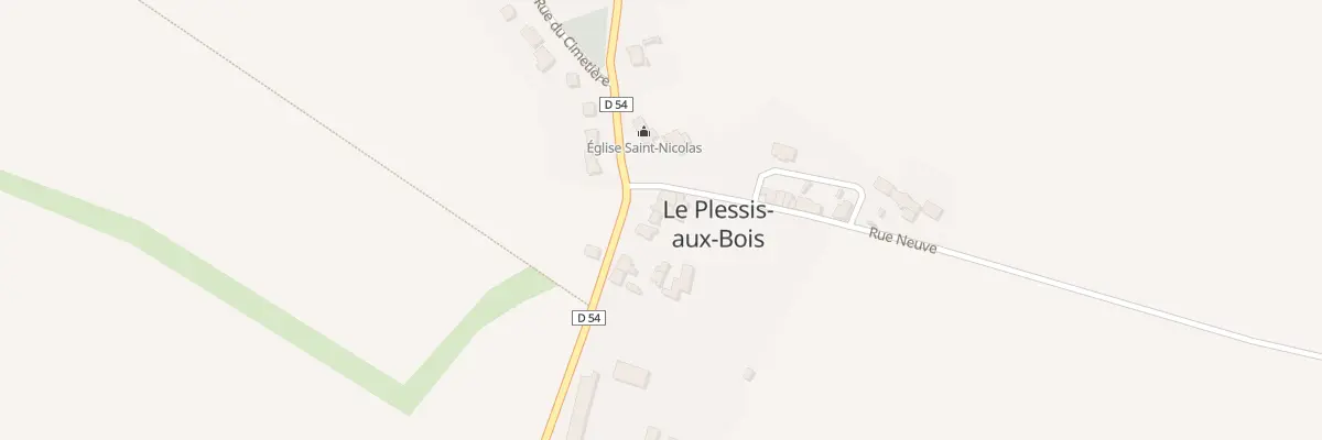 Plan du 4 Pl de l’Eglise au Plessis-aux-Bois