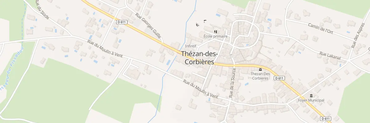 Plan du 23B Av de la Gare à Thézan-des-Corbières