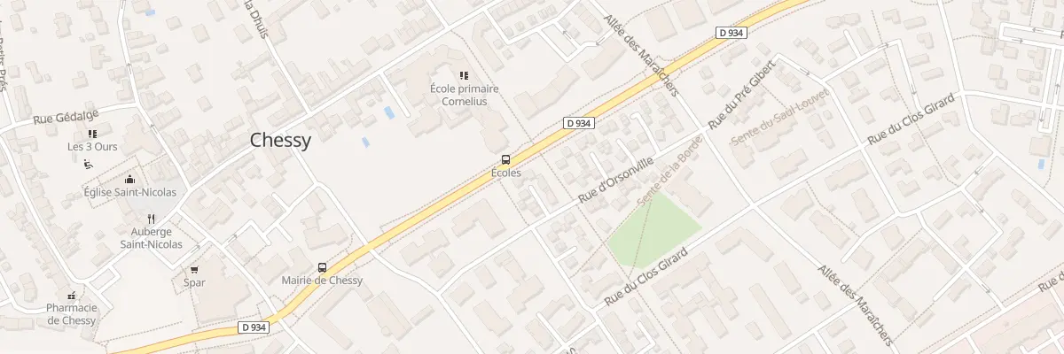 Plan du 13 Rue d’Orsonville à Chessy