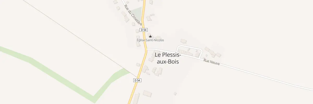 Plan du 2 Pl de l’Eglise au Plessis-aux-Bois