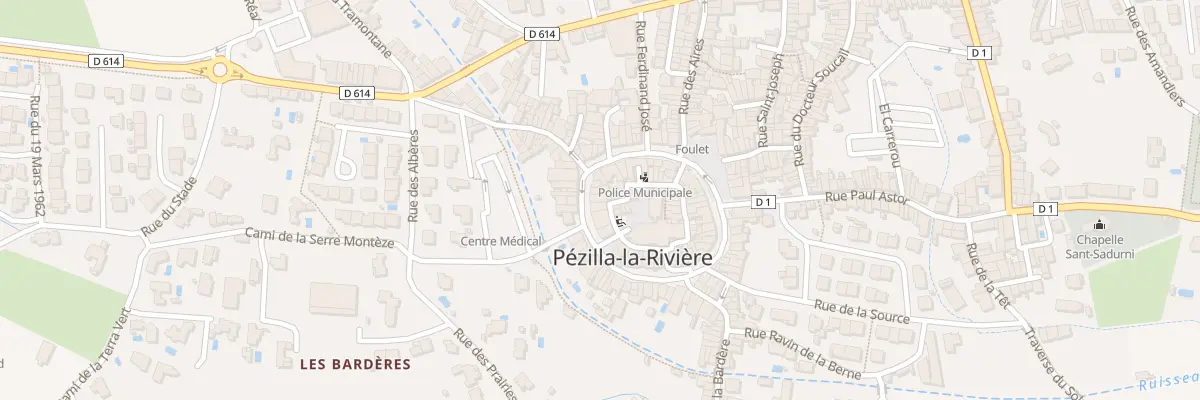 Plan du 34 Av de la République à Pézilla-la-Rivière