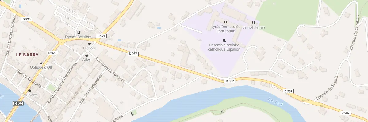 Plan du 21 Av de Saint-Côme à Espalion