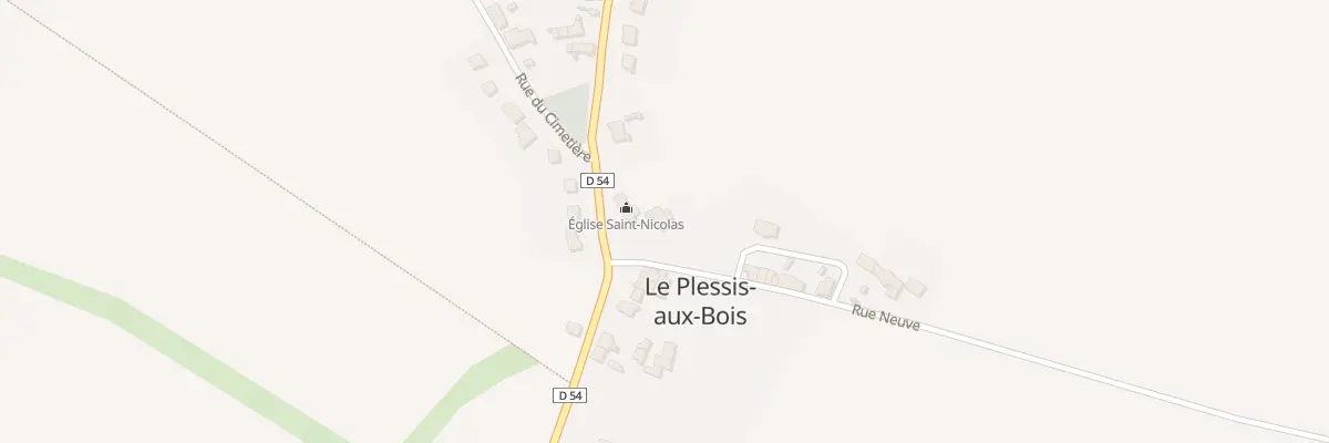 Plan du 2B Pl de l’Eglise au Plessis-aux-Bois