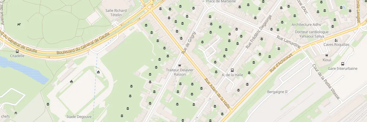 Plan du 38 Rue Adam de la Halle à Arras