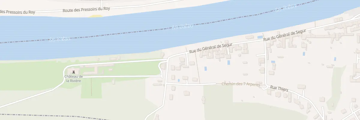 Plan du 165 Rue du Gen de Segur à Thomery