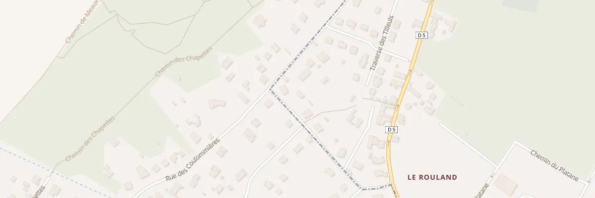 Plan du 14 Che du Pré de la Fontaine à Chalifert
