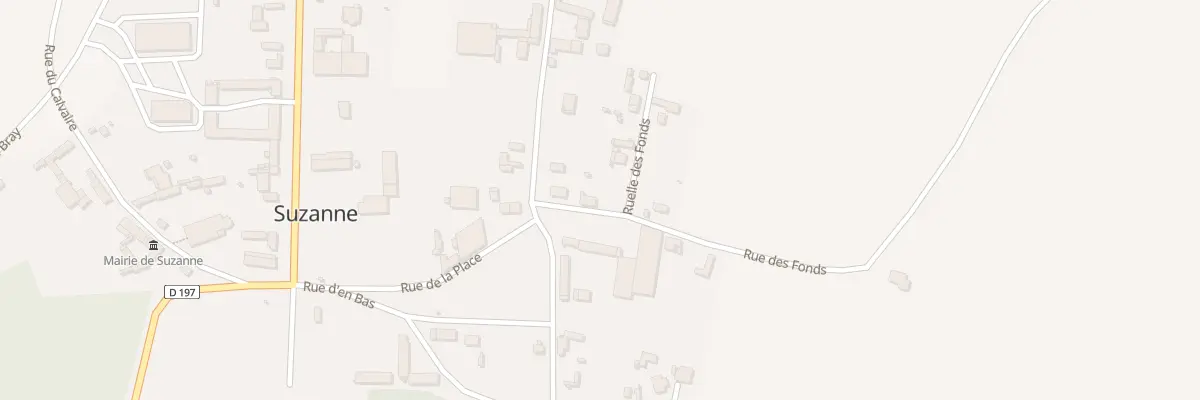 Plan du 3 Rue des Fonds à Suzanne