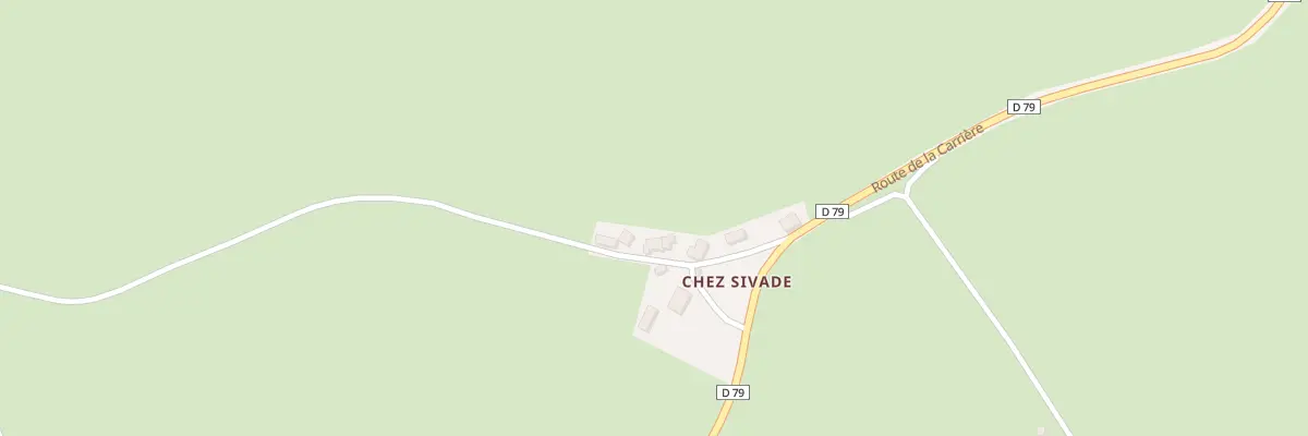 Plan du 3 Chez Sivade à La Crouzille