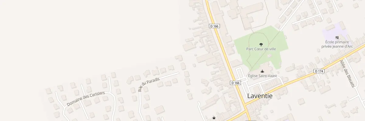 Plan du 25 Rue du Paradis à Laventie