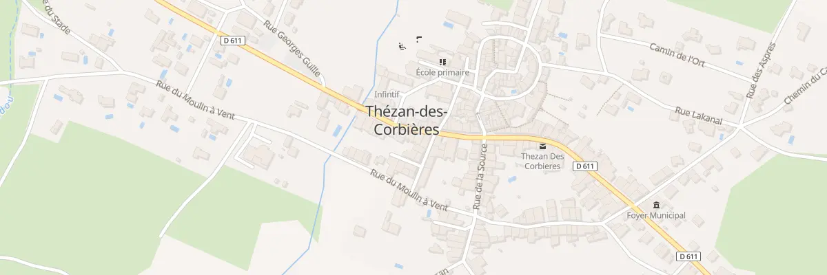 Plan du 11 Av de la Gare à Thézan-des-Corbières
