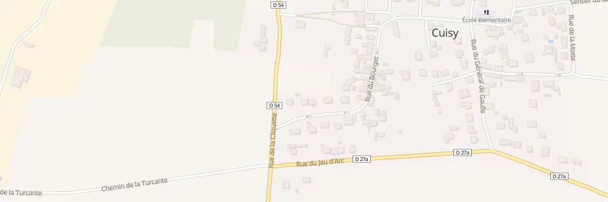 Plan du 30 Rue du Bourget à Cuisy