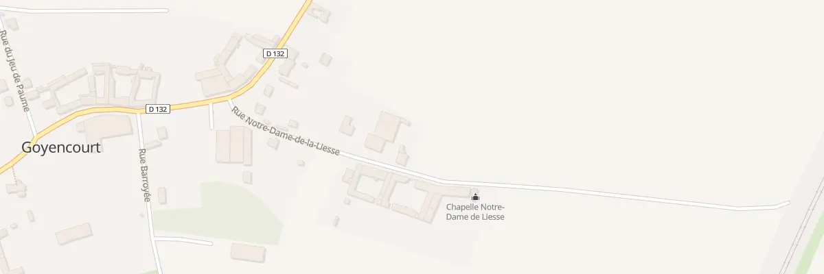 Plan du 5028 Rue Notre Dame de Liesse à Goyencourt