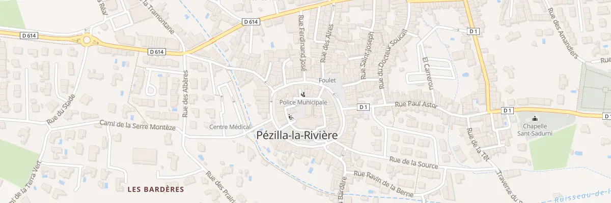 Plan du 30 Rue Pau Berga à Pézilla-la-Rivière