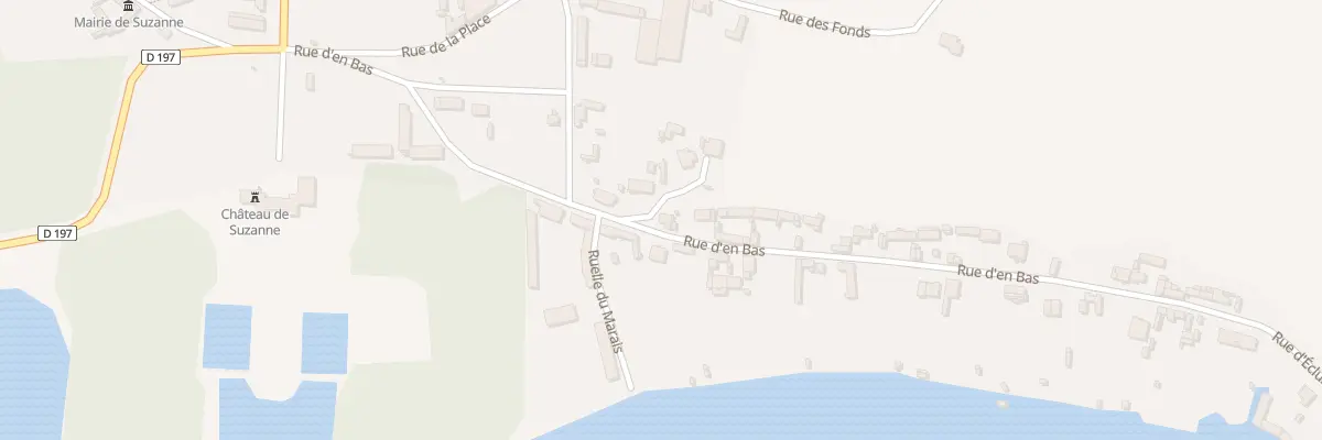 Plan du 11 Rue du Bas à Suzanne