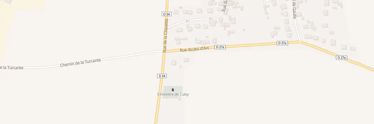 Plan du 1 Rue du Jeu d’Arc à Cuisy